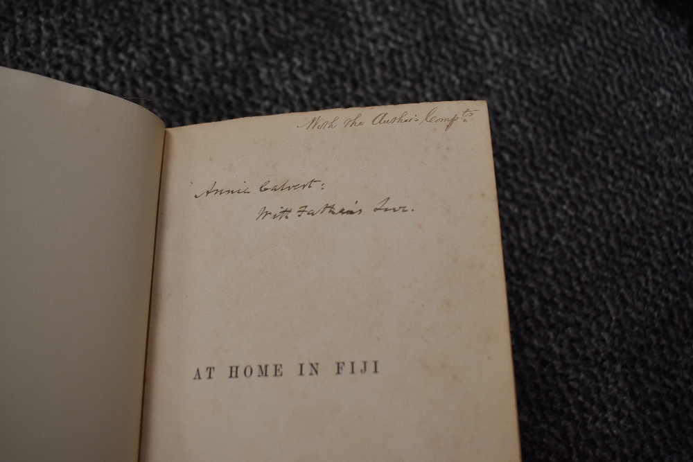 Travel. Cumming, C. F. Gordon - At Home in Fiji. Edinburgh: William Blackwood, 1881. Two volumes. - Image 2 of 3