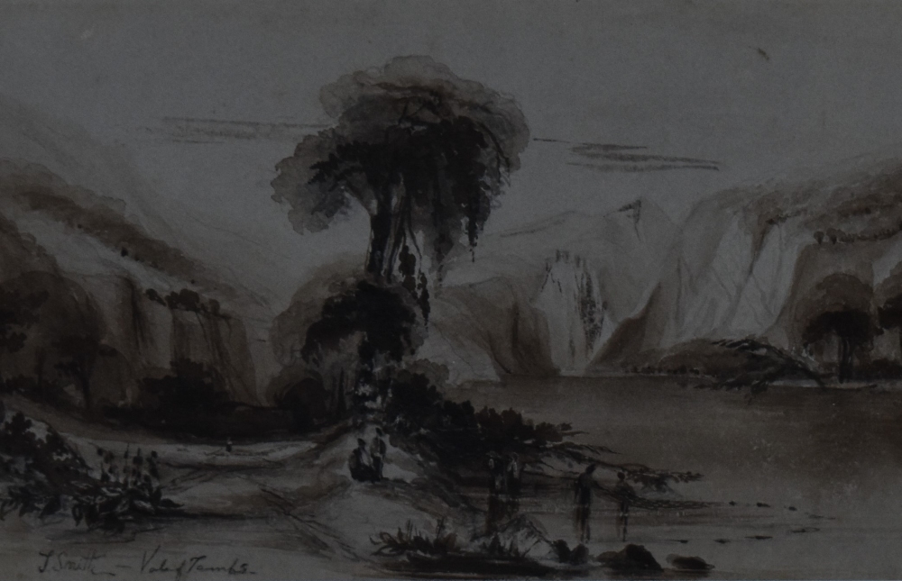 Attributed to John 'Warwick' Smith (British 1749-1831) a monochrome watercolour sketch, entitled '