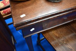 A George III mahogany fold over card table