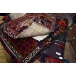 A selection of Native American style saddle bags/blankets/rugs