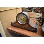 An early 20th Century oak cased Napoleon mantel clock