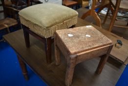 Two vintage stools