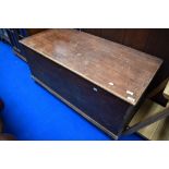 A 19th Century stained blanket box