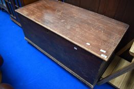 A 19th Century stained blanket box