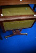A reproduction Regency lyre end coffee table
