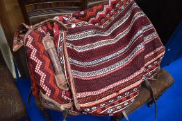 Two Native American style saddle blankets