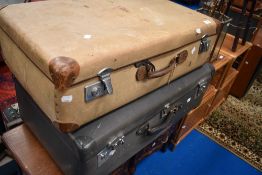 Two vintage luggage cases