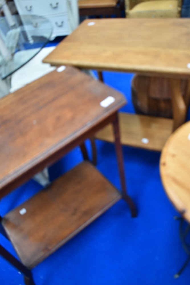 Two 19th Century occasional tables, one in mahogany the other in oak