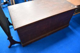 A 19th Century stained pine blanket box