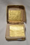 A small collection of genuine English Gold Leaf booklets, to include Wrights' of Lymm, and other
