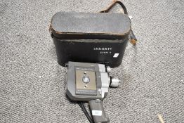 A vintage Sekonic zoom 8 Simplomat camcorder.