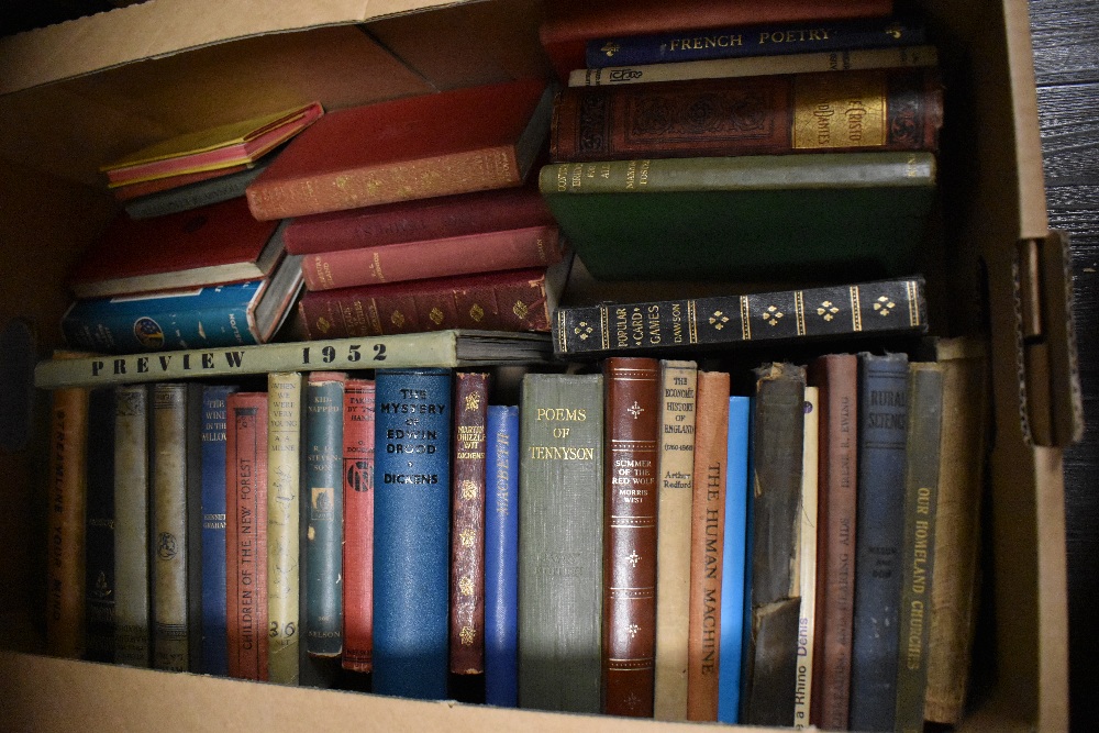 Four boxes of assorted genre books including Readers Digest and similar size vintage books including - Image 3 of 5