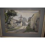 R Gordon (20th century) a watercolour Dimmingsdale signed and dated (19)76 25 x 36cm mounted