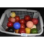 A quantity of Pool and Snooker balls.