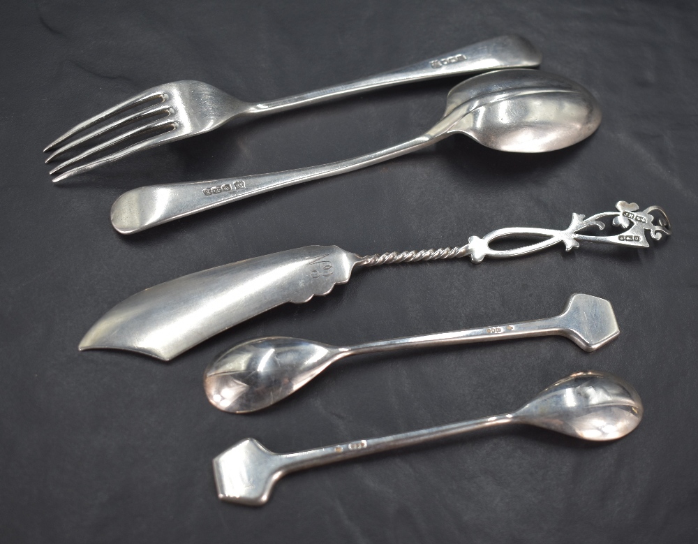 A pair of silver preserve spoons with shaped terminals initialled possibly for Windermere Golf Club, - Image 3 of 3