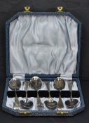 A set of six Victorian silver teaspoons, Old English pattern, marks for London 1892&3, maker Charles