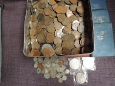 A collection of GB & World Coins including modern Crowns, World Silver Coins, 1840 Large USA One