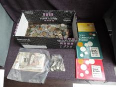 A collection of GB & World Coins in box and three Coin Albums including approx 4 oz of Silver