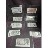 A Collection of GB Banknotes, possibly uncirculated J S Fforde Ten Shillings x 4 C94N 302938, C94N