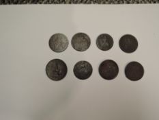 A collection of GB Half Pennies, 1607, 16?? Charles II, 1717, 1775 x2, 1799, 1806 x2, 8 in total