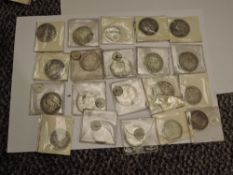 Thirteen Victorian Silver Half Crowns and Seven Victorian Silver Florins, various dates and