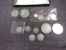 A collection of Georgian Silver Coins including George III 1819, 1820 & 1821 Crowns, 1787, 1817 x3