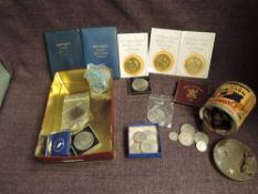 A collection of GB Coins including small amount of Silver Florins 1921, 192?, 1921, Shillings