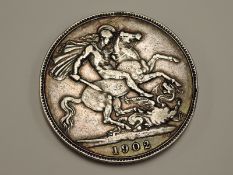 An Edward VII 1902 Silver Crown