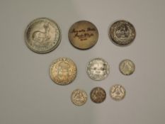 A collection of South African Medallion and Silver Coins, Commemorative Medallion for Field Marshall