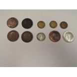 A small group of GB Coins including 1919KN One Penny, 1918KN One Penny, 1872, 1901 & 1902 Pennies,