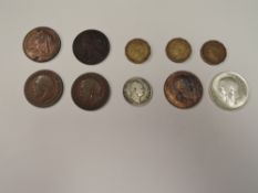 A small group of GB Coins including 1919KN One Penny, 1918KN One Penny, 1872, 1901 & 1902 Pennies,