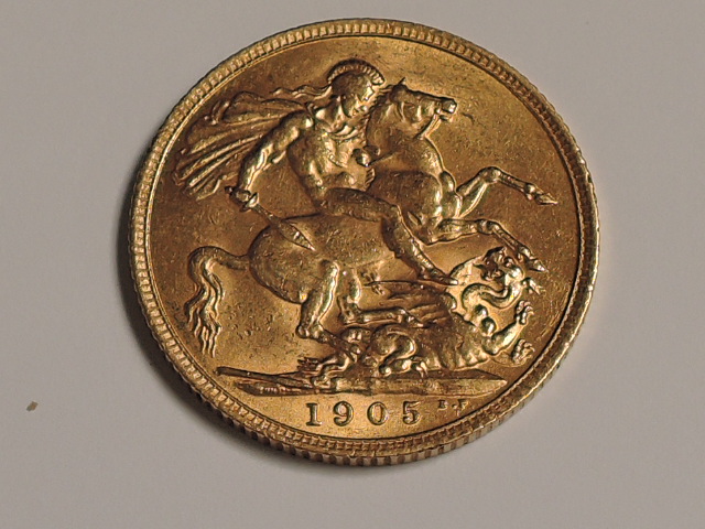 A 1905 Edward VII Gold Sovereign, Royal Mint