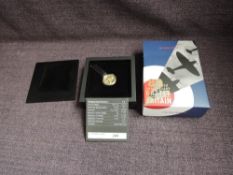 A Perth Mint 1/4oz Gold Proof Coin, 2020 80th Anniversary of Battle of Britain, limited edition