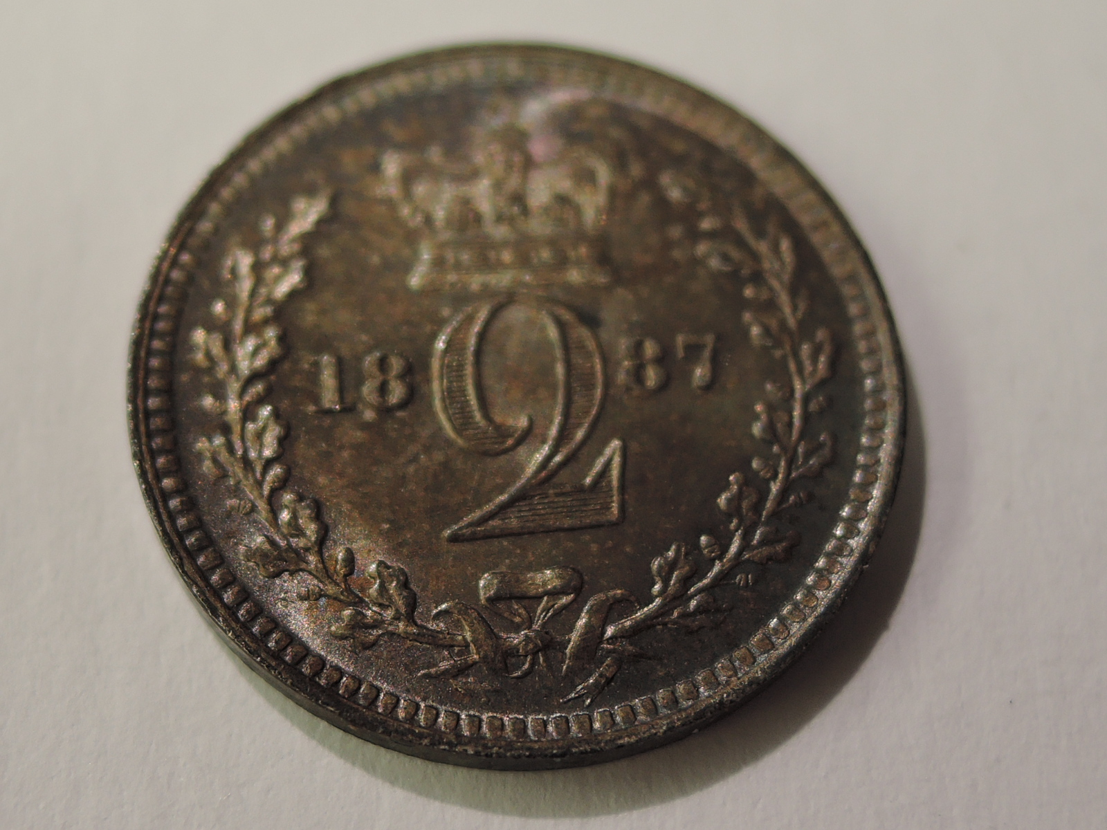 A part set of 1887 Queen Victoria Silver Maundy Coins, Four Pence, Threepence and Two Pence - Image 7 of 8