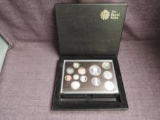 A Royal Mint 2009 UK Proof Coin Set, 12 coins including 2009 Kew Gardens 50p, in plastic case with