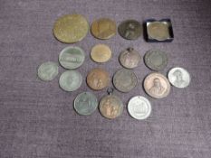 A collections of Medallions/Medals including Liverpool Institute Sports, Edward VII National Medal