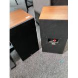 A pair of Monitor Audio R252 cherry wood cased speakers in excellent condition