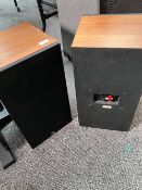 A pair of Monitor Audio R252 cherry wood cased speakers in excellent condition