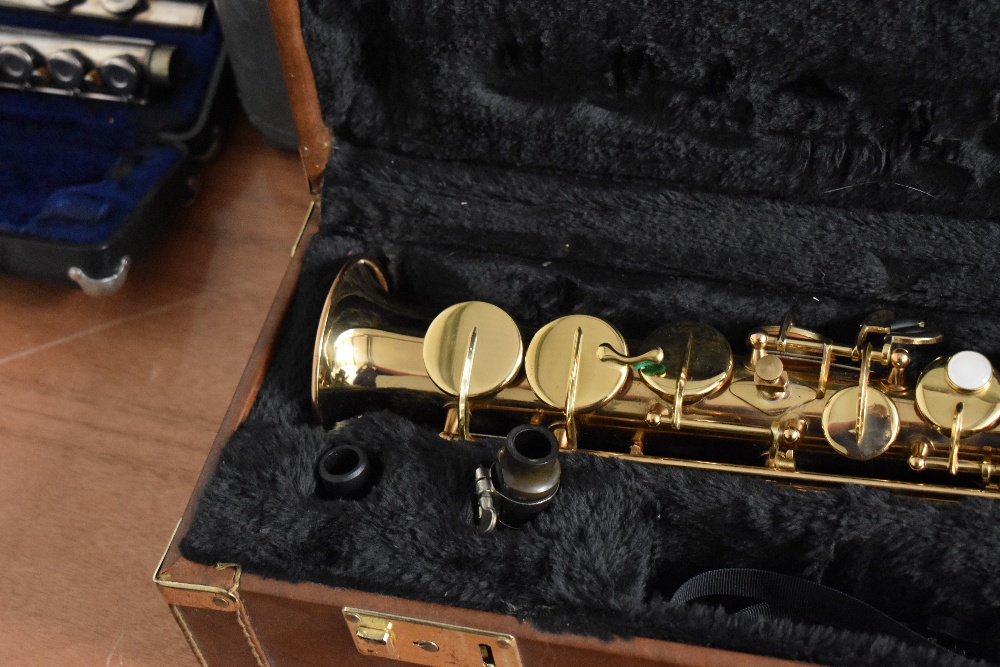 An Artemis soprano saxophone with plush lined case and two mouthpieces , serial number 939007 - Image 2 of 2