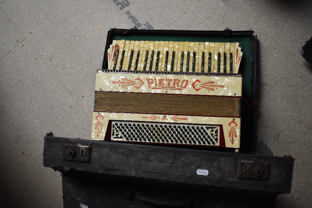 A vintage Pietro piano accordion , case AF - Image 2 of 2