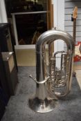 A Boosey and Hawkes Tuba, serial number 471787, in soft ritter travel bag