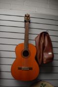 A vintage CIMAR classical spanish guitar, having rosewood back, sides and fingerboard , model number