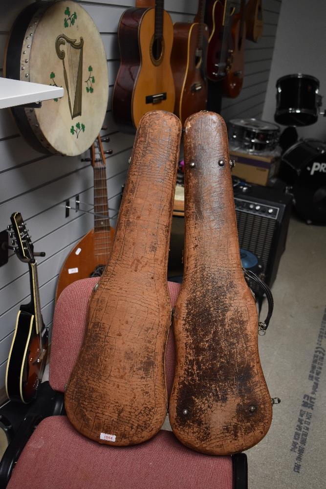 A vintage croc skin style violin case