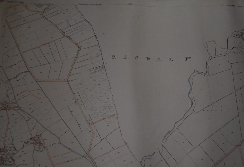 A substantial folio containing twenty nine historic 1/2500 scale sheet maps of Westmorland, areas - Image 3 of 3