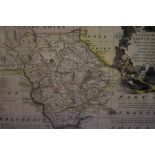 After Thomas Kitchin (1718-1784) a hand-coloured engraved map 'An Accurate Map of Radnorshire',