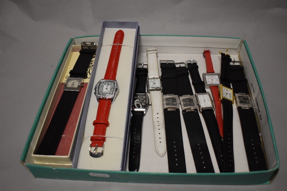 A selection of watches, including Strada and Oasis, both with boxes.