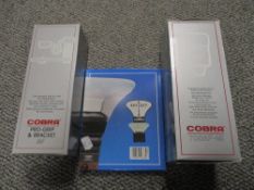 A Cobra 700AF Mi flash and a Cobra pro grip and bracket