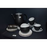 A retro German stylised partial tea set, designed by Raymond Loewy.