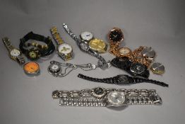 An assorted selection of ladies fashion and contemporary wristwatches, including Quartz and Jakko