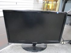 A Samsung flat screen TV.
